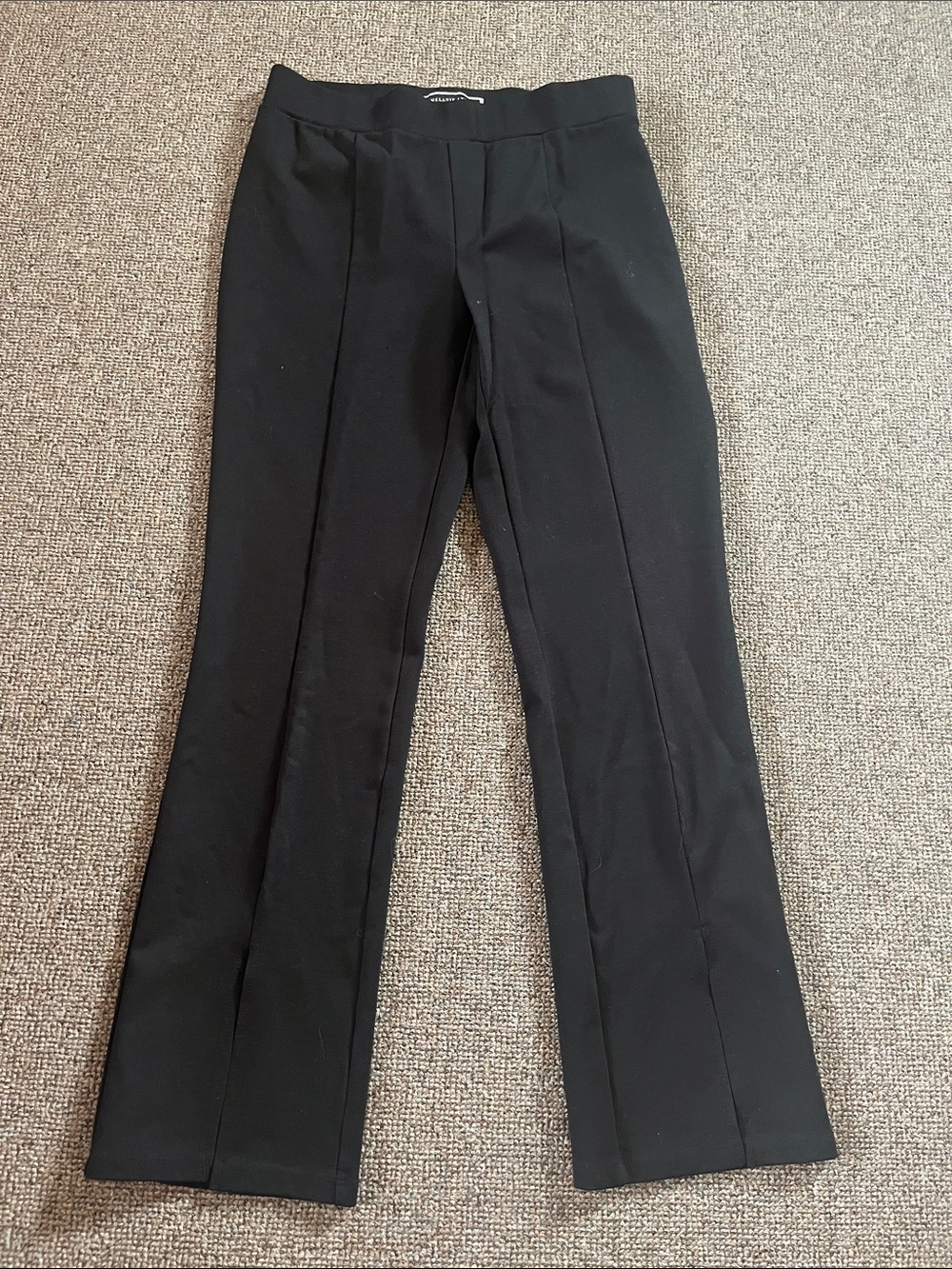 Classic Black Tailored Ponte Dress Pants